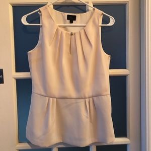 Cream peplum top from Banana Collection